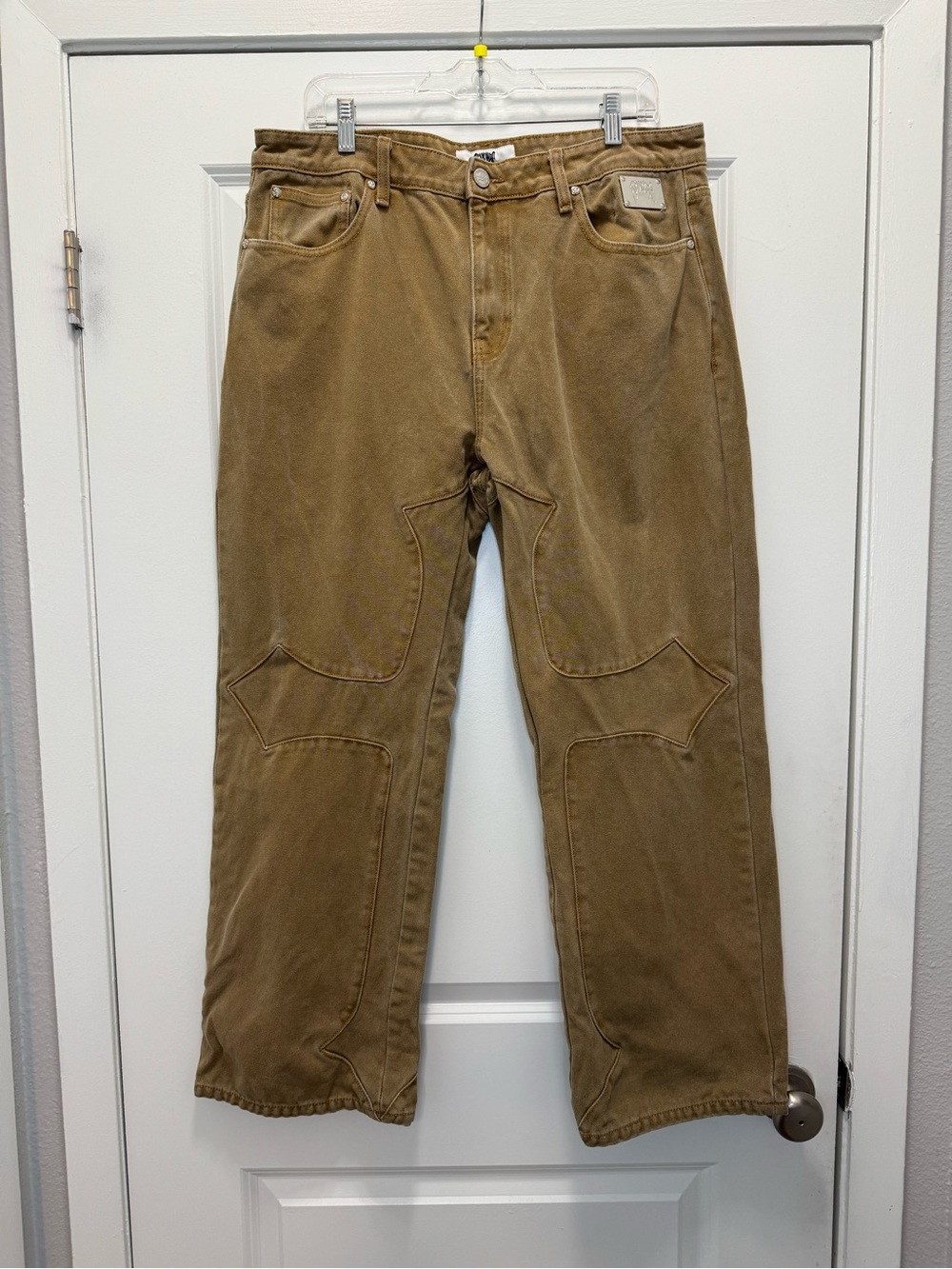Revenge Cross Canvas Jeans Washed Brown